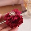 Cloth Flower Hair Claw Simulated Flower Hair Crab Clip Fairy Children Hair Catches  Wedding