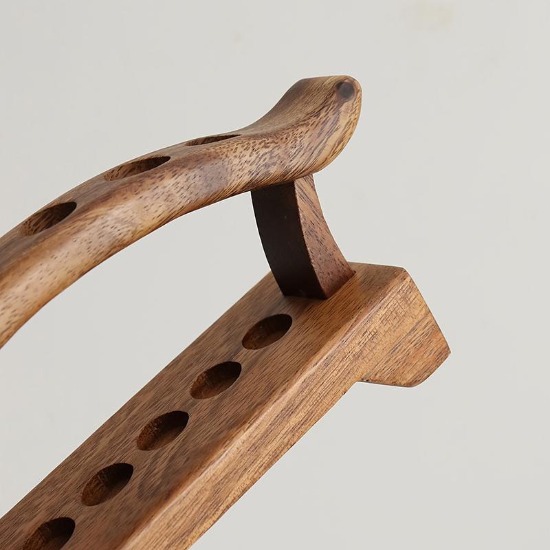 Walnut Wood Desk Organizer Multifunctional Pen Pencil Holder Storage Stand for Student Dorm Office Desktop Use