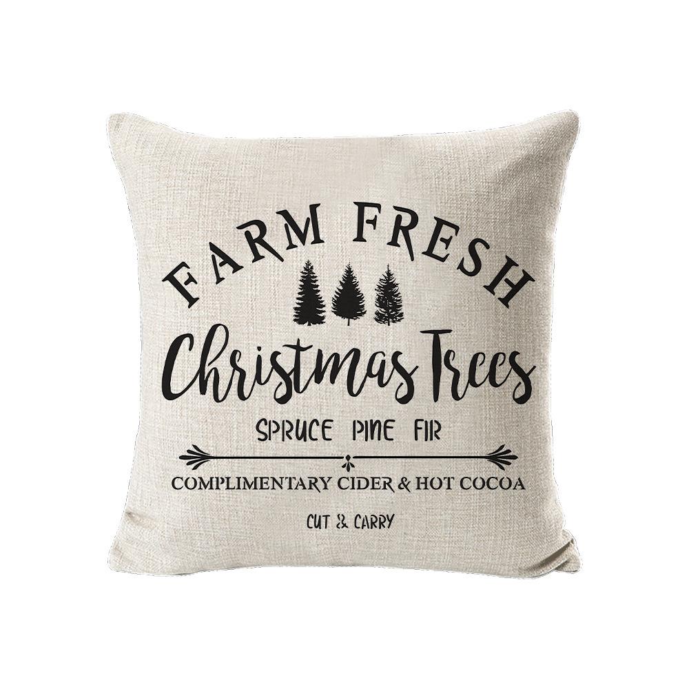Christmas Pillow Cushion Home Living Room Decoration Printed Pillow Case Bedroom Large Cushion