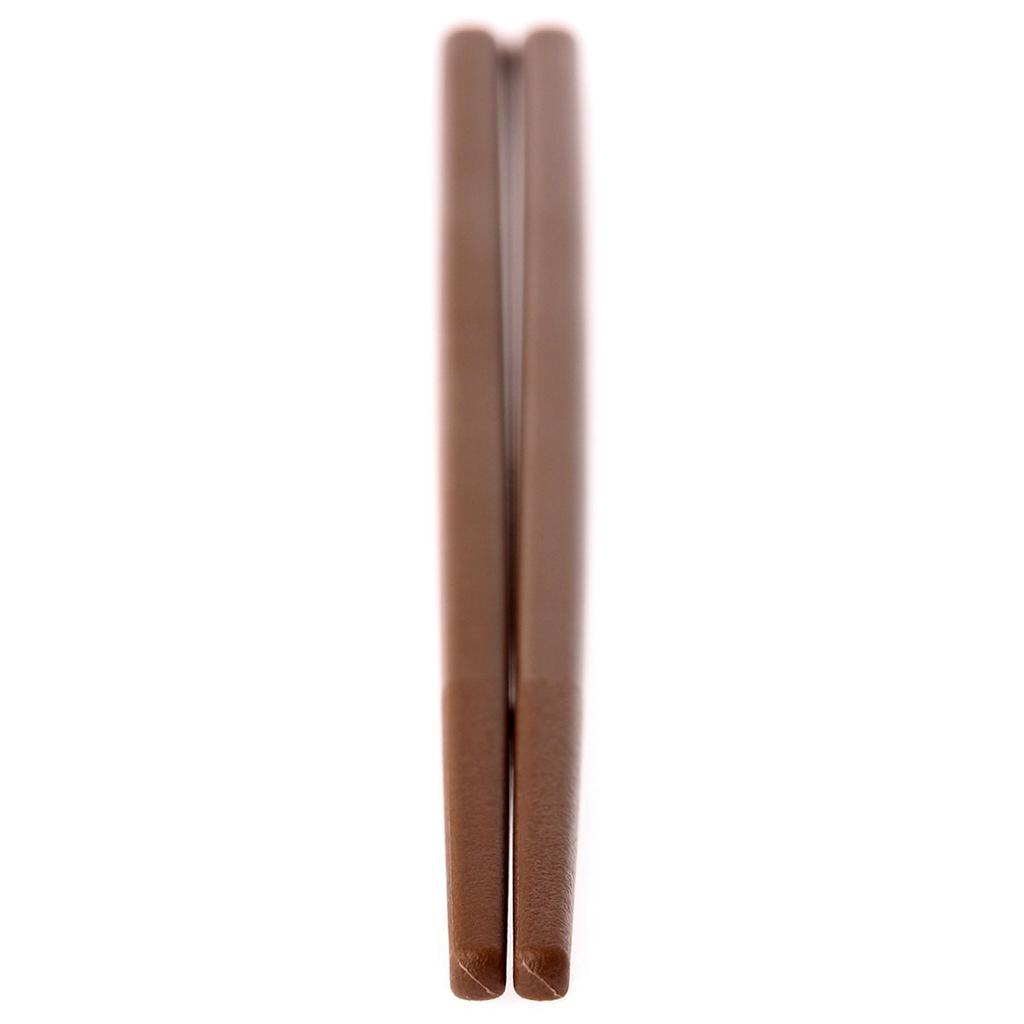 Made in Eco Set of 10 Made with SPS Dishwasher and Storage x 3mm Square SPS Resin Chopsticks Japan, Commercial-Grade Chopsticks, (Dark Brown), Resin,