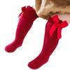 2025 Spanish Baby Bow Princess Dress Socks - Girls' Long Tube, Loose Cuff