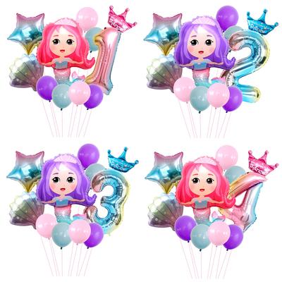 Theme Crown Princess Aluminum Film Balloon Set Children'S Birthday Party Balloon Decoration Arrangement