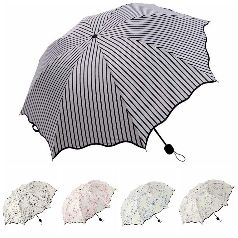 Flower Shaped Design Dual-use Folding Umbrella Lightweight anti-UV Protection Brolly  Travel