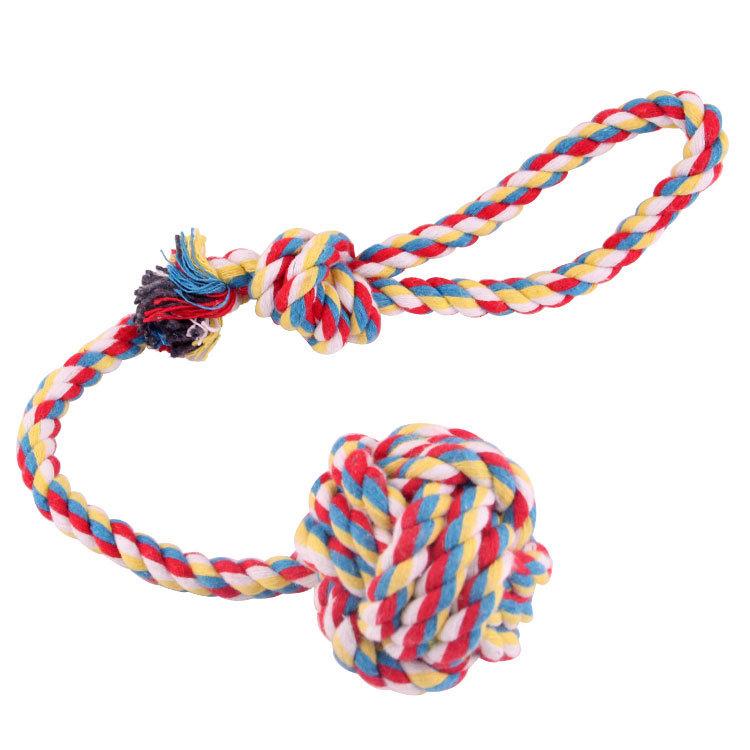 Suitable for Large and Medium-sized Aggressive Dog Rope Toysalmost Indestructibledog Ropechew Toyspure Cotton Ropetoyssoft and Sturdycleaningmaterials