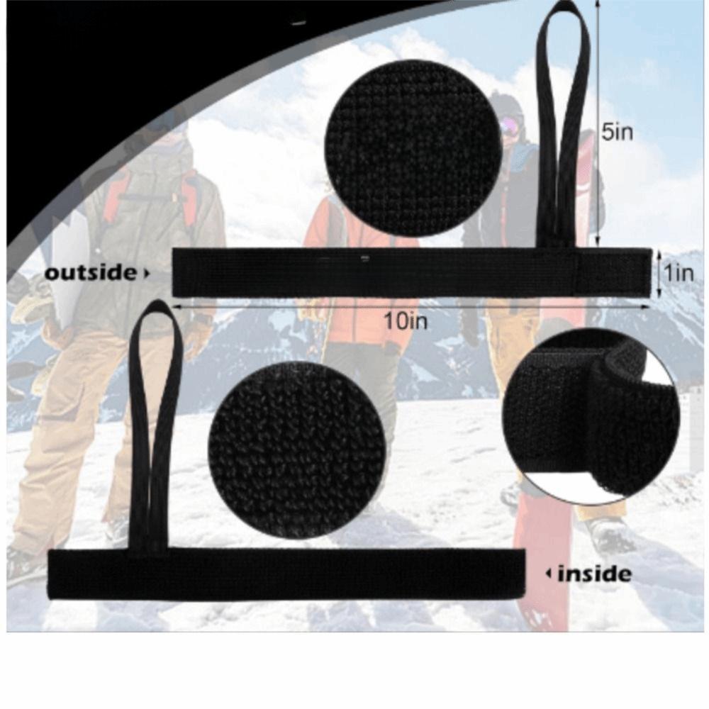 4 szt. Regulowany Design Paski do Rękawic Narciarskich Materiał Nylonowy Paski na Nadgarstek Sport Narciarski