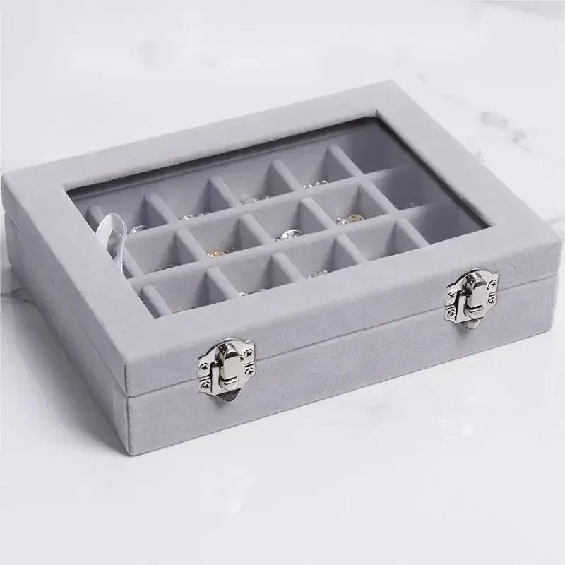 NEW Jewelry Box with Large Capacity for Earrings, Rings, Necklaces and Nail Art Decorations, Jewelry Organizer Case