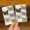 10 colorful random butterfly hair clips for daily use as hair accessories