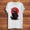 Vintage Samurai Raccoon SwordsUnisex Warrior Funny T Shirt Unisex Casual Short Sleeve TShirt Unisex Streetwear Tee Breathable Print