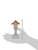 Kamidananosato LED Lantern, Battery-Operated, Flickering Light for Soothing Souls. Gray, 14cm High X 6cm Wide X 7.3cm Deep.