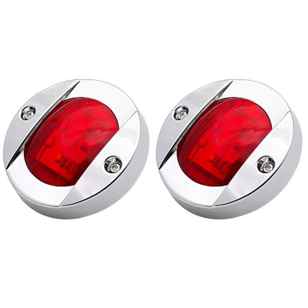 2 Pcs Red Green LED Boat Navigation Light 12V IP68 Waterproof Sailing Signal Lamps Marine Yacht Warning Light