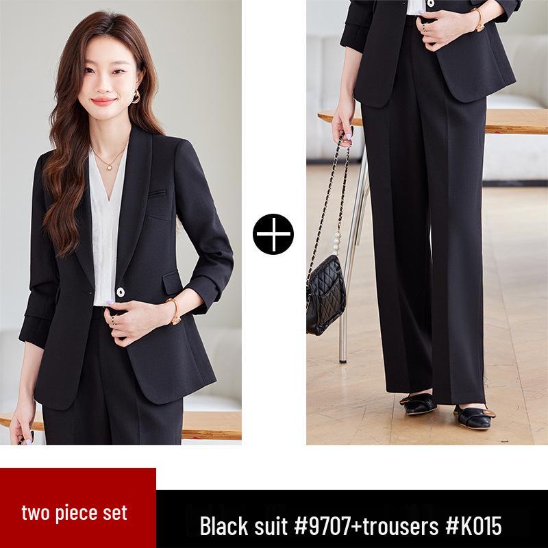 Ensemble Tailleur Classique Rouge pour Femme - Blazer Élégant pour Tenue Formelle et de Travail