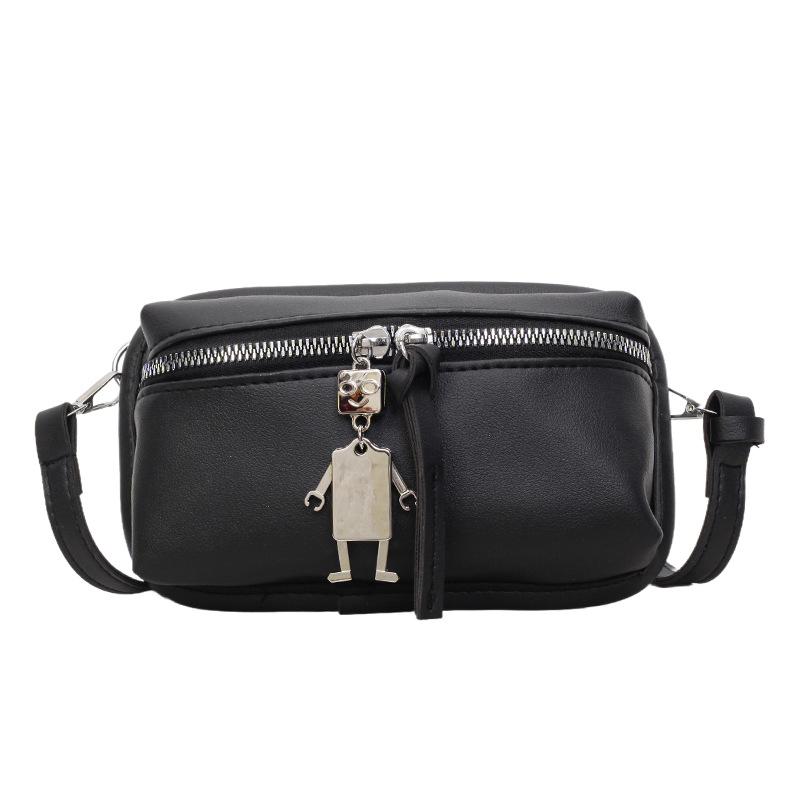 

Trendy small bag women s new fashion versatile messenger bag casual box small square bag small bag чёрный