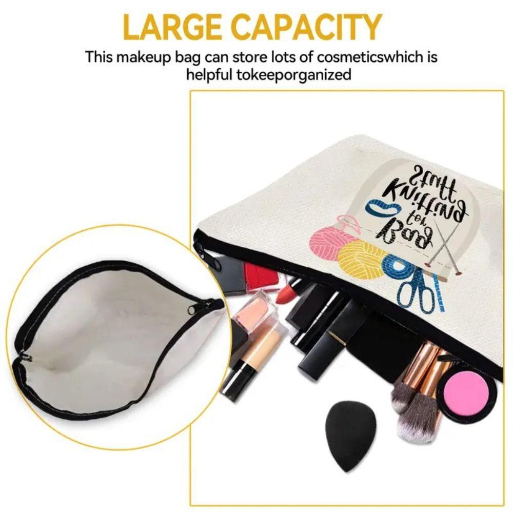 Trendy Large Capacity Zipper Pouch Simple Modern Durable Cosmetic Bag Travel Accessories Gift