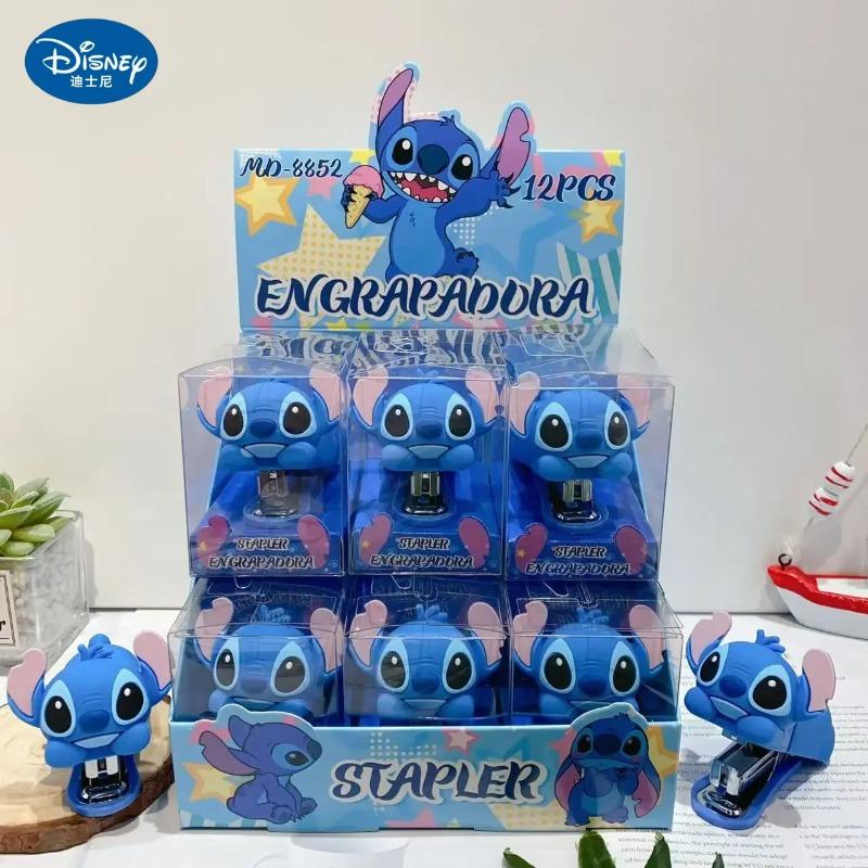 Disney Stitch Silicone Binder Clip Cute Doll Tabletop Decoration Multi Functional Nail Pusher Portable Office Binding Supplies