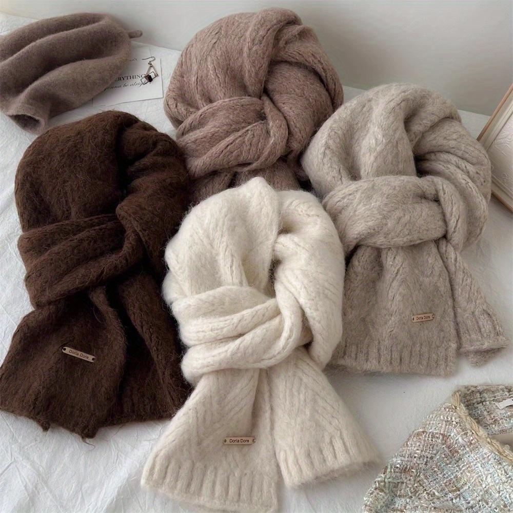 omen's  Scarf - Winter Warmth,Soft Breathable & Windproof,Embroidery/Textured Design, Stylish Bohemian Chic Winter Scar