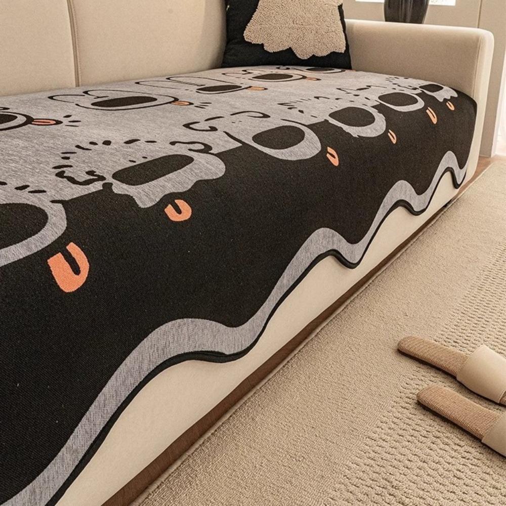 

Современная специальной формы неправильная подушка для дивана, цельный кожаный диван, новый универсальный простой чехол на четыре сезона 90*70cm