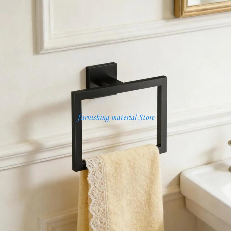 Y5GD Stainless Steel Towel Rings Rusts Proof Wall Mounted Towel Holder For Shower Room Bathroom Easy To Clean
