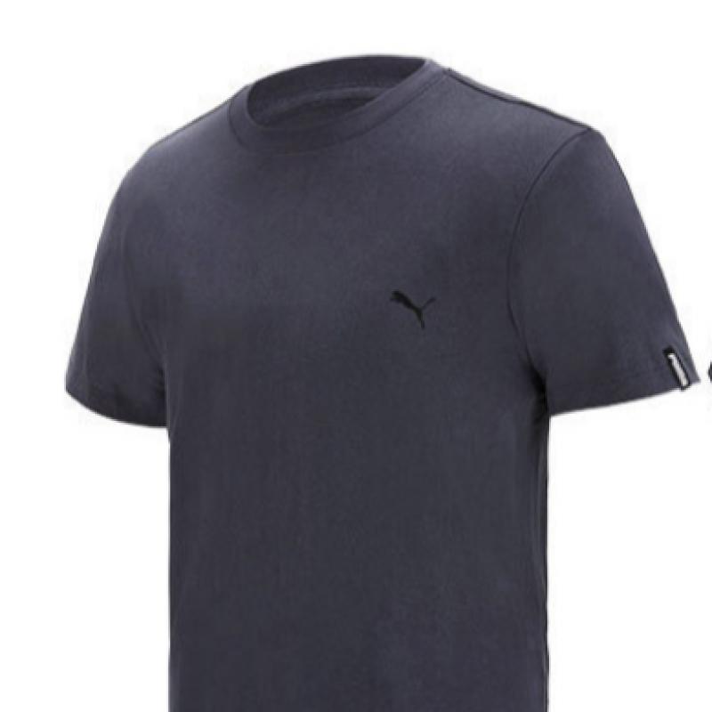 Puma Bodywear Puma New Unisex Basic ShorT Sleeve T shirT 2nd Type 1 Dark Gray