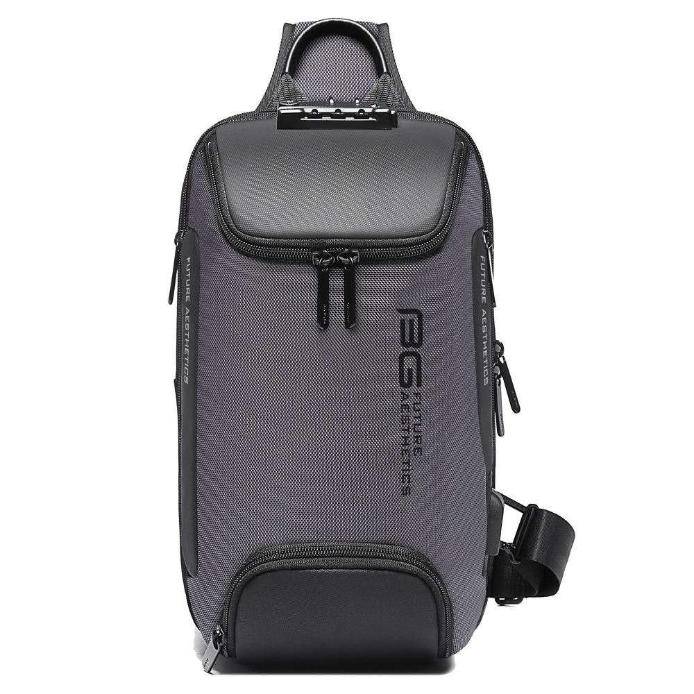 BANGE Men's Trendy Large Capacity Chest & Shoulder Sling Bag