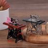 Miniature Furniture Kids Dollhouse Decor Wooden Sewing Machine with Thread Scissors Accessories for Dolls House Toys for Girls