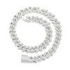 Luminous Rhinestone Cuban Chain 15mm Hip Hop Necklace - European & American Style