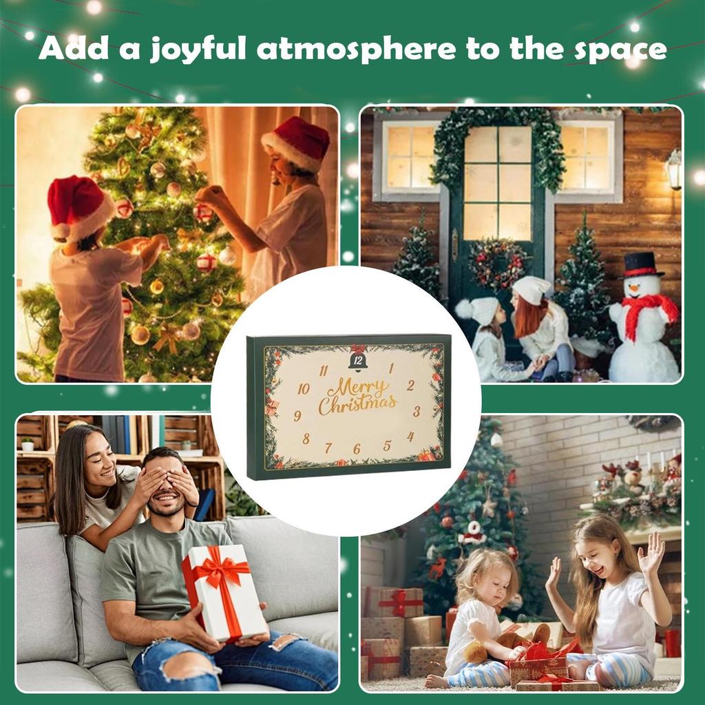 Christmas Countdown Calendar Advent 2d Acrylic Decorations 24 Days Positive Crochet Animals Christmas Countdown Calendar