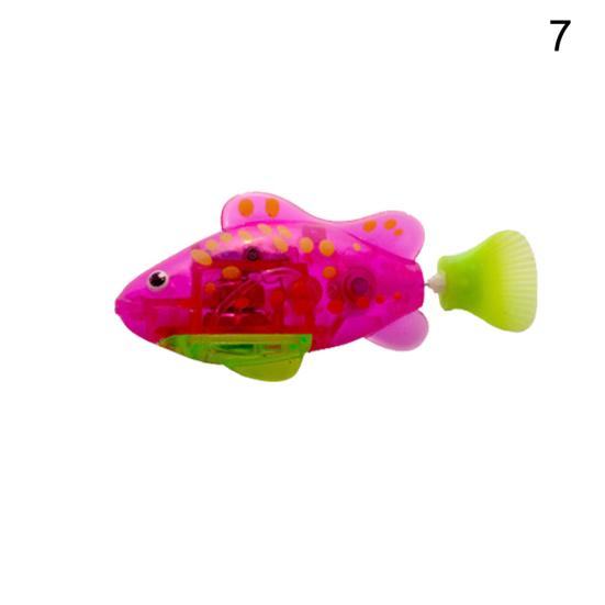 Poisson Robot Électronique Clignotant Décoration Aquarium Bain Enfant Jouet Cadeau