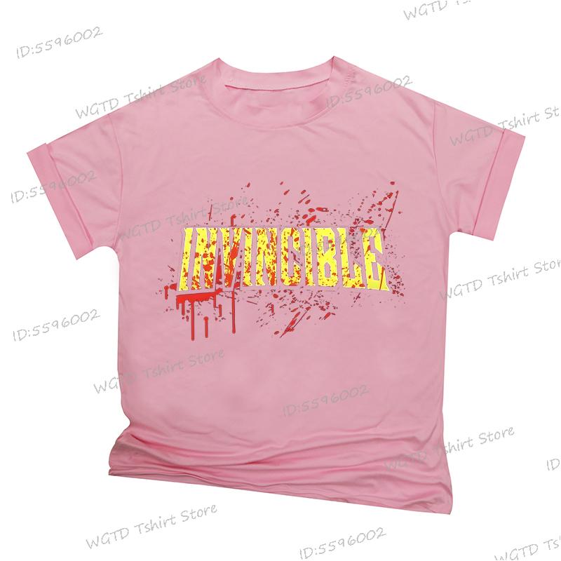 Tištěná trička Invincible s cákanci krve pro muže ženy merch Harajuku streetwear tričko pro dospělé anime pro muže ženy tričko