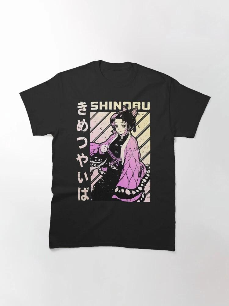 Anime Shinobu Insect Breathing Hashira Demon Slayer Basic T Shirt S