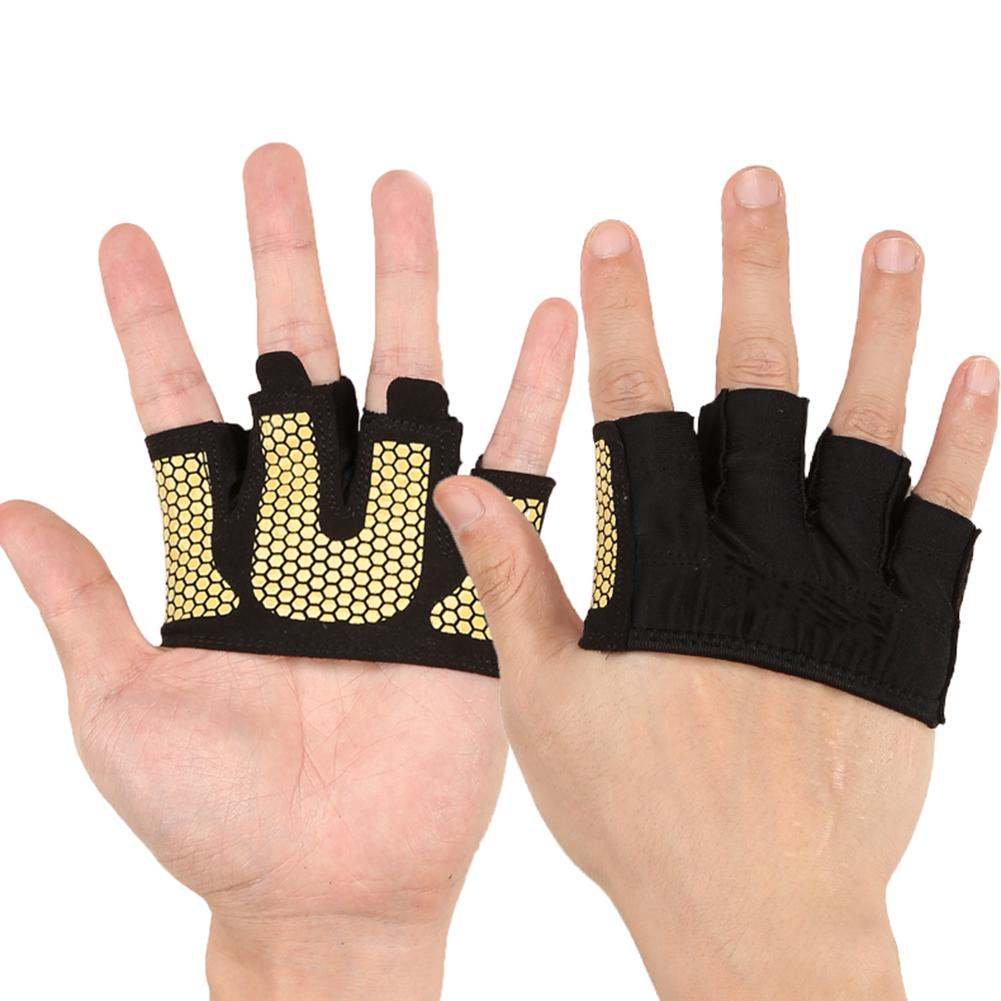 Crossfit Anti-skid Weight lifting Gloves Breathable Half Finger Hand Grippers Gym Weightlifting Fitness Barbell Palm Protector