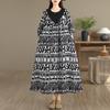 Long Sleeve Plus Size Cotton Vintage New In Dresses for Women Casual Loose Spring Autumn Dress