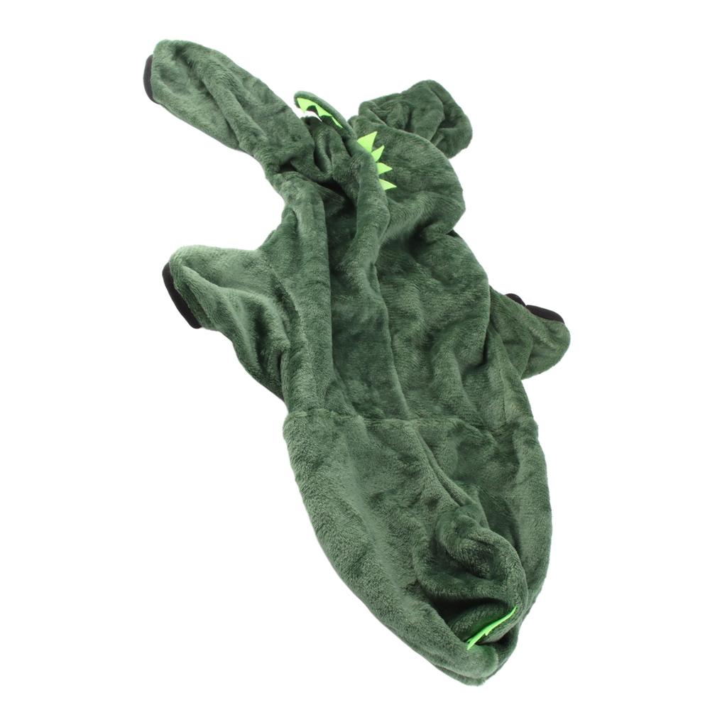 Dog Dinosaur Costume Fashion Cute Warm Fluffy Hoodie Puppy Winter Outfits for Dogs Cats Pets XS