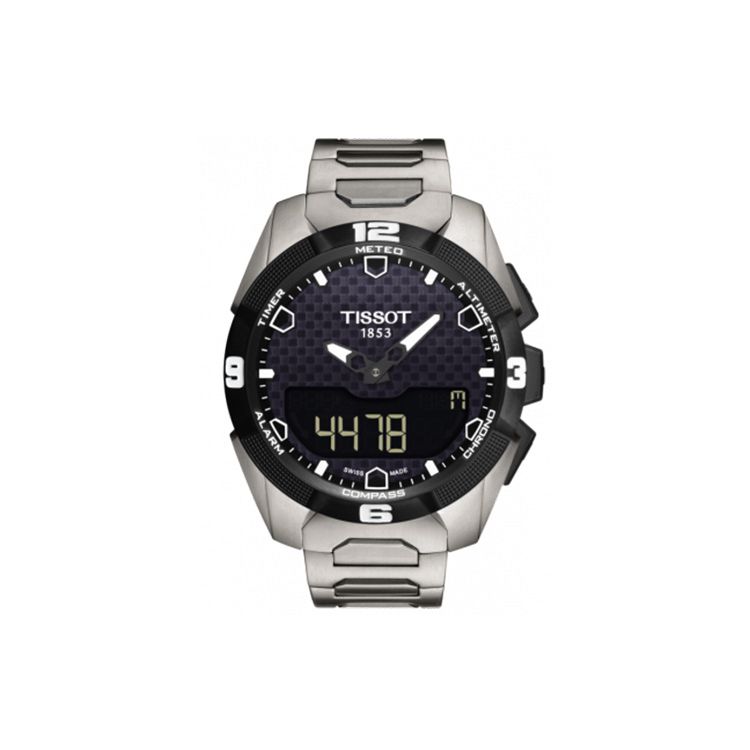 TISSOT Montre  T-Touch Solaire Quartz Homme Montres Noir T091.420.44.051.00 Black Dial