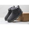 Womens Short Snow Boots Winter Faux Fur Lined Flat Sole Warm Cotton Ankle Boot Indoor Floor Use