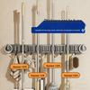 Movable Suction Cup Mop Clip Wall-Mount Storage Rack