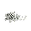 4pcs/8pcs/12pcs Chrome Metal Door Knobs Drawer Wardrobe Kitchen Cupboard Handles Silver