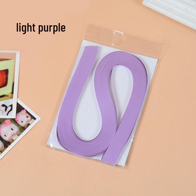 10mm Wide Monochromatic Quilling Strips - 120 Handcrafted Paper Strips, 53cm Long for Quilling Art