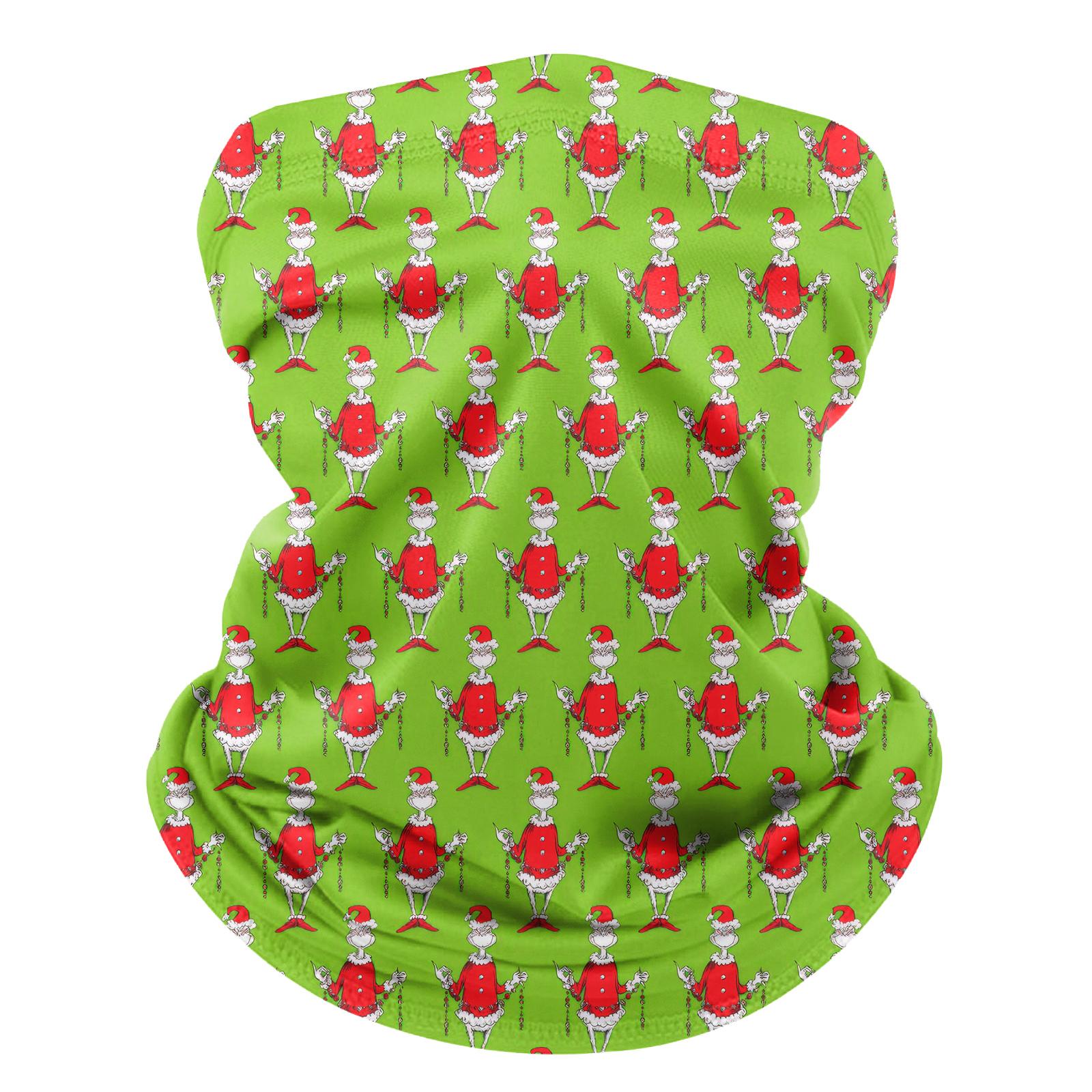 

Уличная велосипедная маска Модный принт Бандана Шарф для шеи One Size зелёный