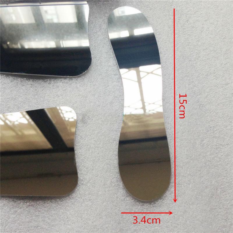 Dental Lab 4pcs Stainless Steel Mirror and Photographic Black Background Board