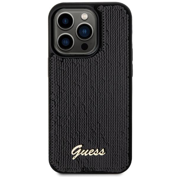 Guess Guhcp13Xpsfdgsk Iphone 13 Pro Max 6.7 Czarny/Black Hardcase Sequin Script Metal