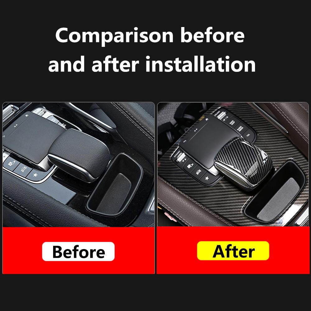 Kohlefaser Mittelkonsole Schalthebel Panel Abdeckung Für Mercedes Benz GLE W167 GLS450 X167 GLE C167 350 AMG 63 53 Dekoration Zierleiste