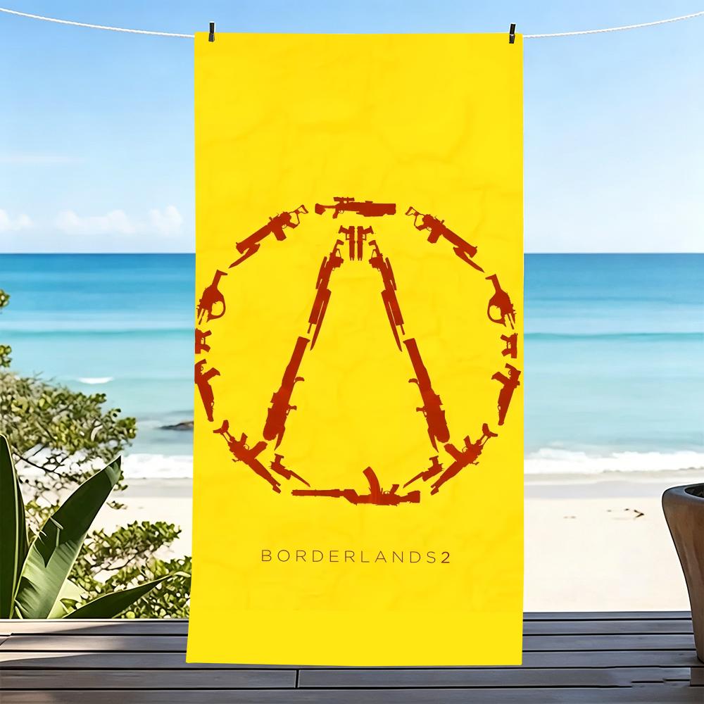 B-Borderlands Gearbox Software Towel Microfiber Beach Towel, Quick-Dry, Sand-Free, Ultra-Fine Fiber, Super Soft.