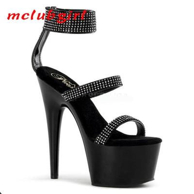Magas sarkú divatmodell színpadi sétabemutató szandál Night Performance tánccipő 17 cm sarok 7 cm platform YKC