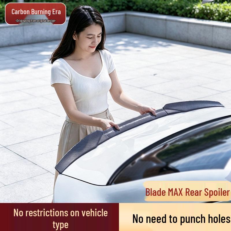 Mini spoiler universale in fibra di carbonio per auto Corolla e Cruze - Nessuna perforazione richiesta