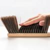 1PCS/2PCS Natural Wood Bristles Brush Anti-static Desktop Bar Grinder Coffee Powder Cleaning Brushes Domestic Bed Sweeping Broom