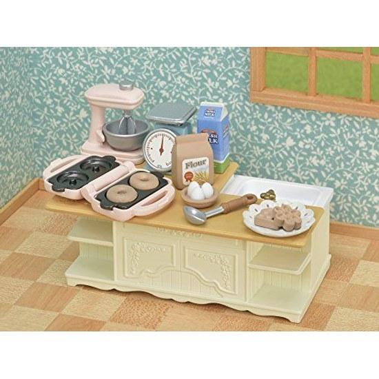 Sylvanian Families Furniture Island Kitchen C-423 ST Mark Certification Ages 3 up Toy Dollhouse EPOCH