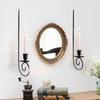 2 Pieces Metal Candle Sconces Wall Mounted for Sticks Candles Modern Hanging Art
