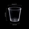 Set of 100 Stackable Plastic Shot Glasses 30ml Reusable Cups for Banquets 30ml Disposables Shot Glasses for Dessert