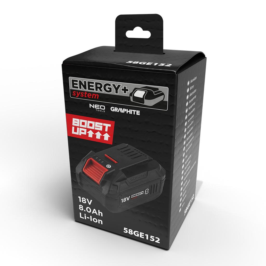Energy+ 18V Li-Ion 8.0Ah BOOST UP battery