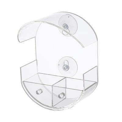 Window Birds Feeders Bird House Acrylic Bird Feeders House Security Bird Feeders with Strong Suction Cups
